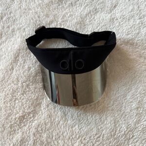 ALO Yoga Black and Silver Visor
